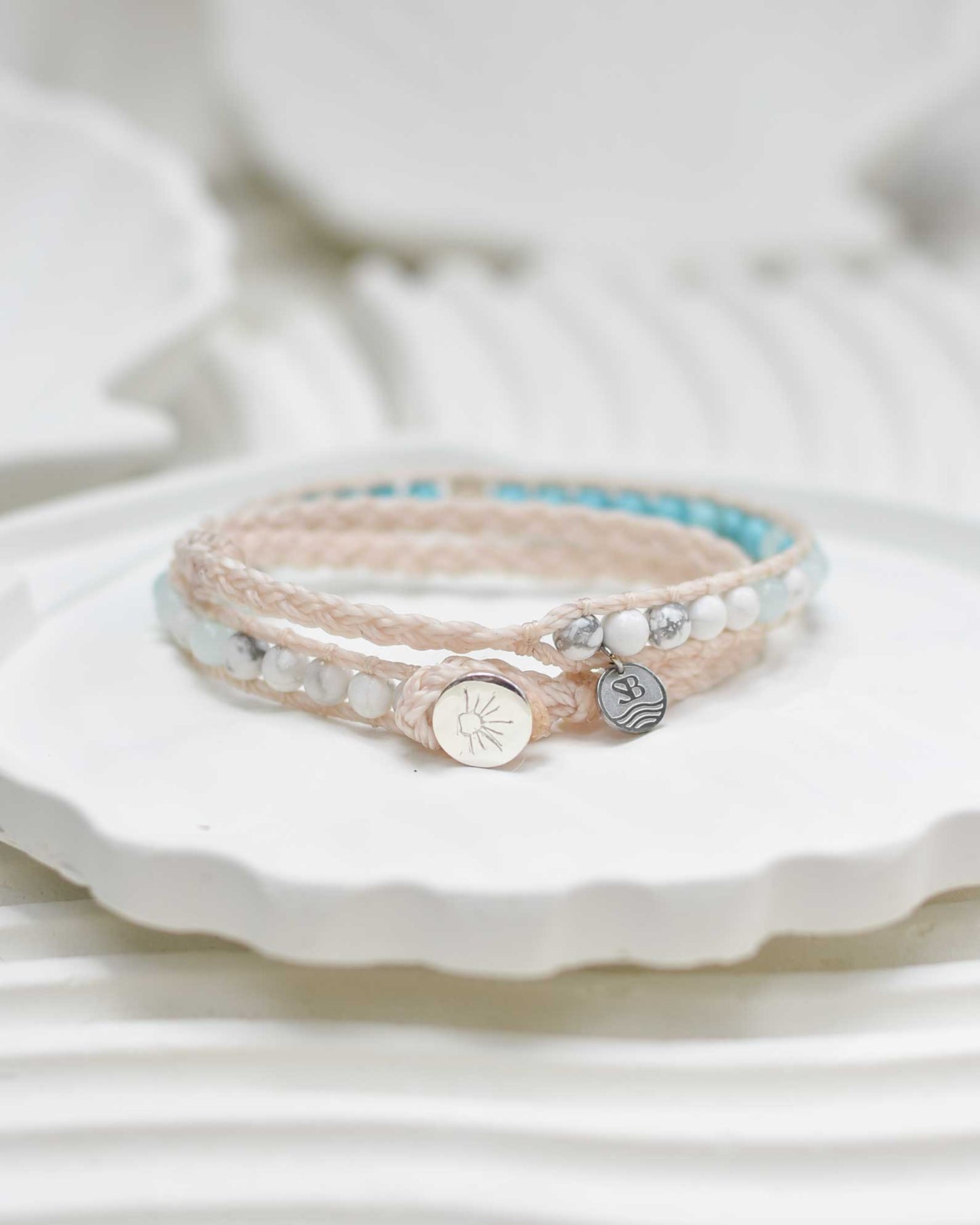 Azure Dreams Wave Bracelet (Sterling Silver)