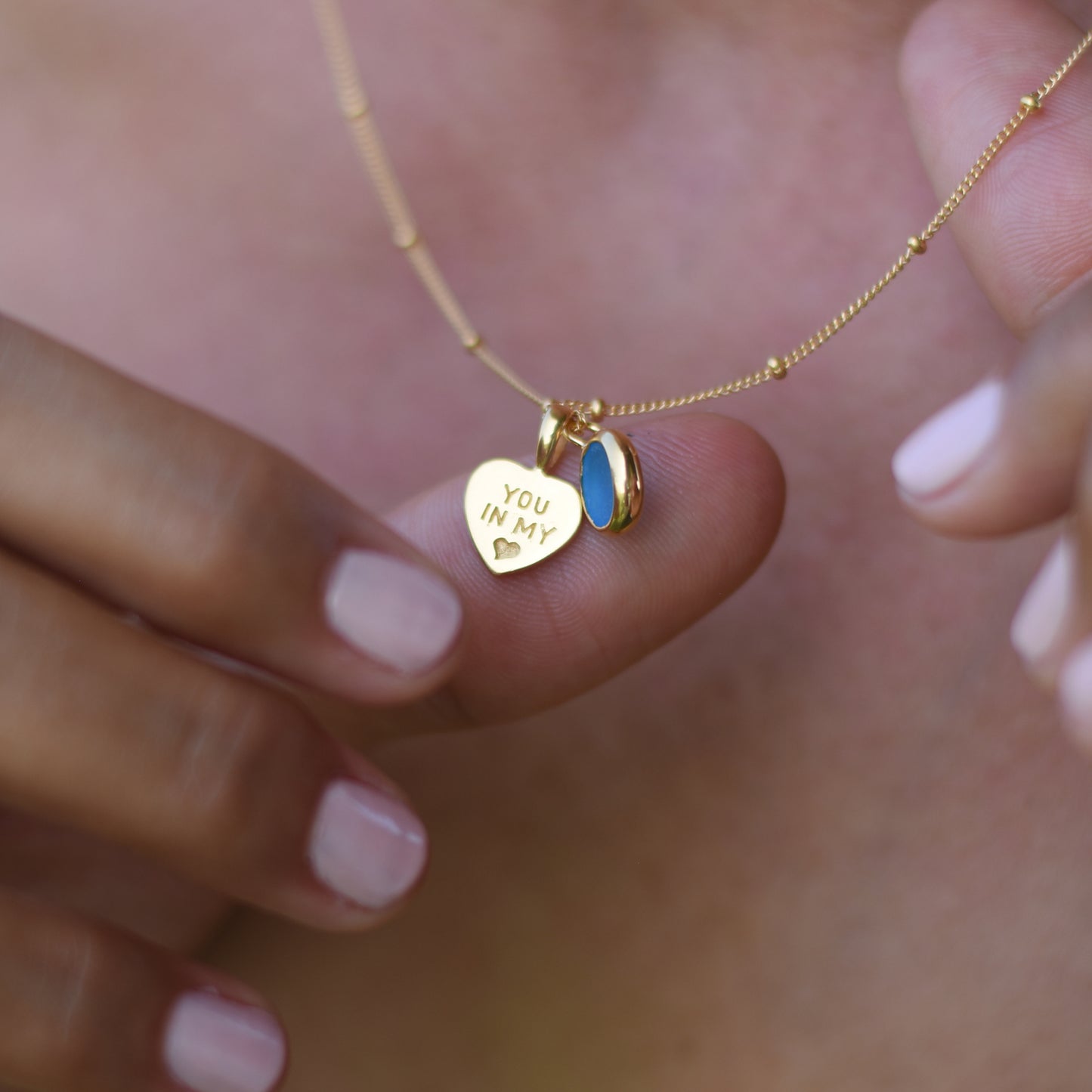 Ocean in my heart necklace