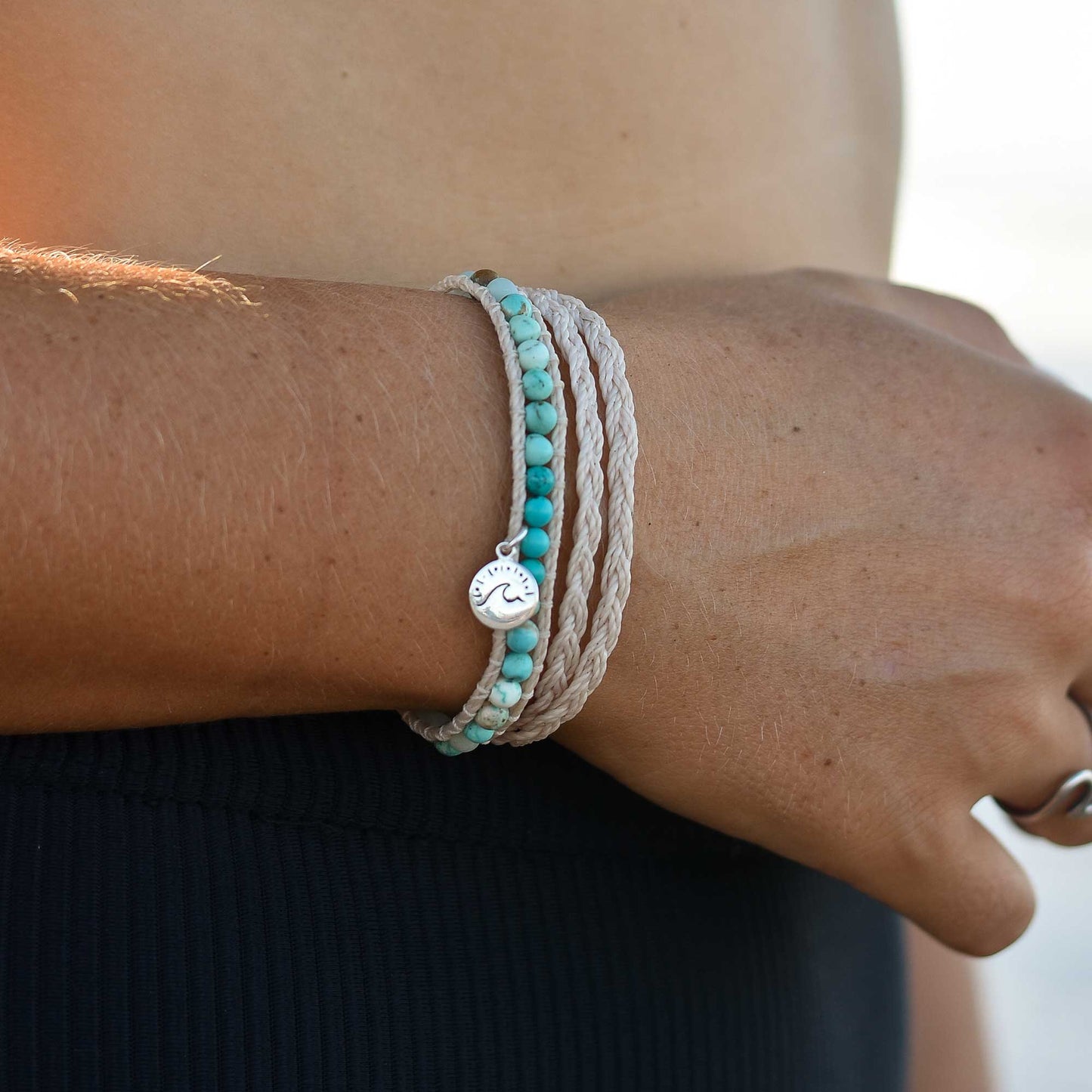 Aloha Surf Bracelet - silver