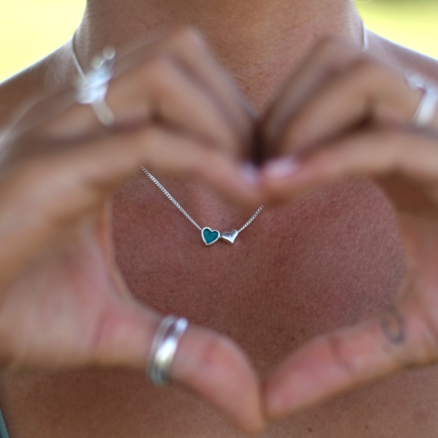 Deep Blue Love Necklace