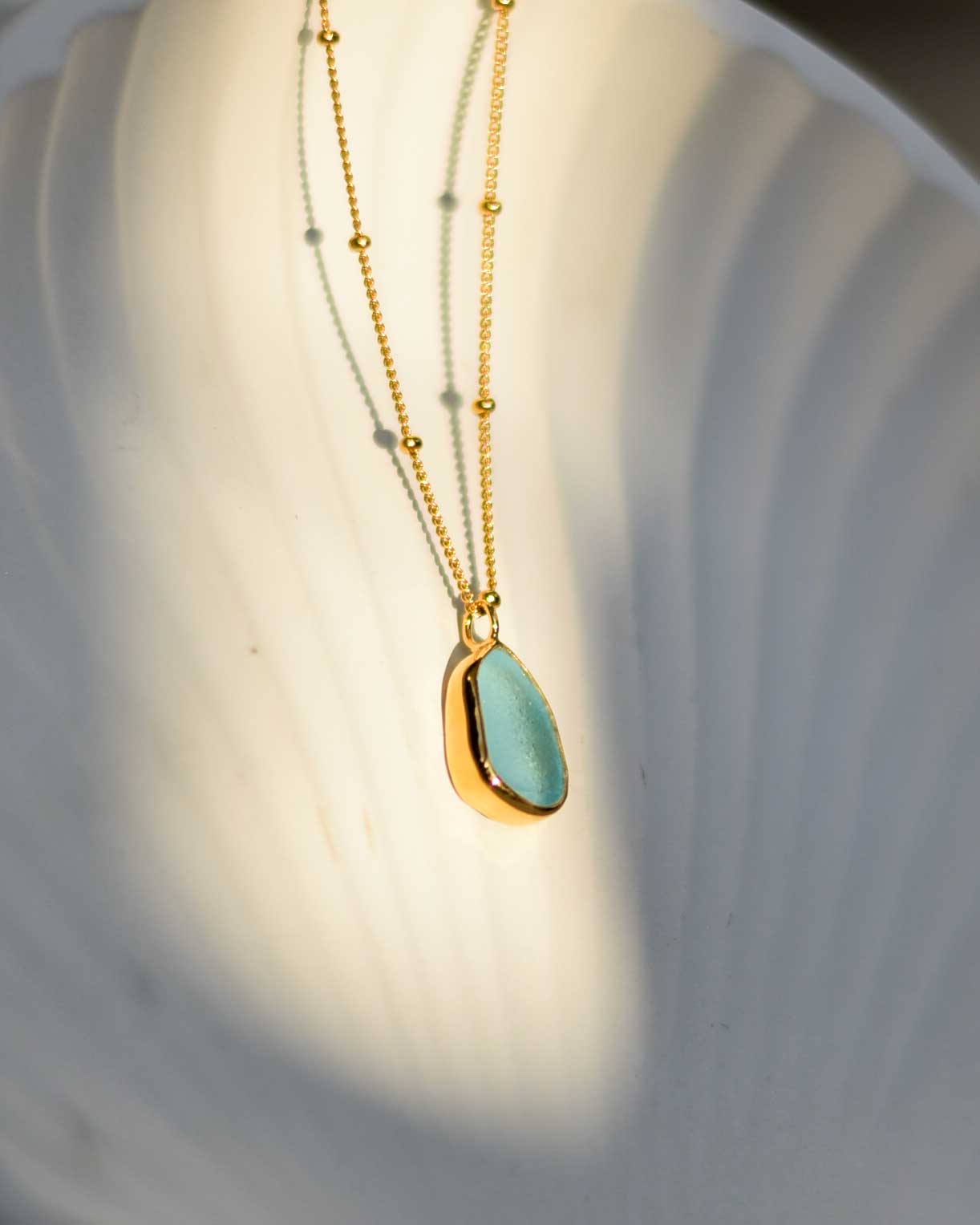 Ocean Drift Necklace (24k gold vermeil)