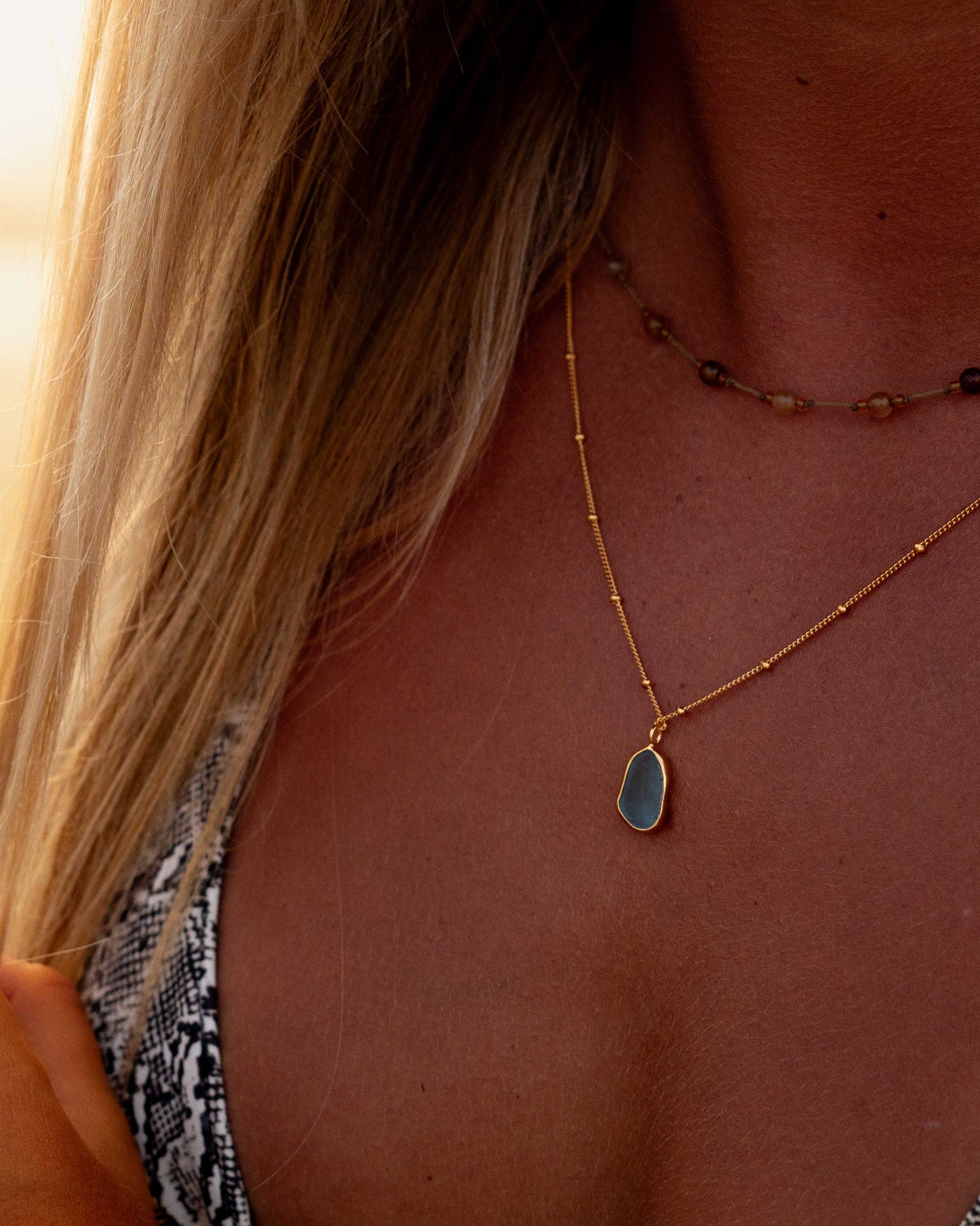 Ocean Drift Necklace (24k gold vermeil)