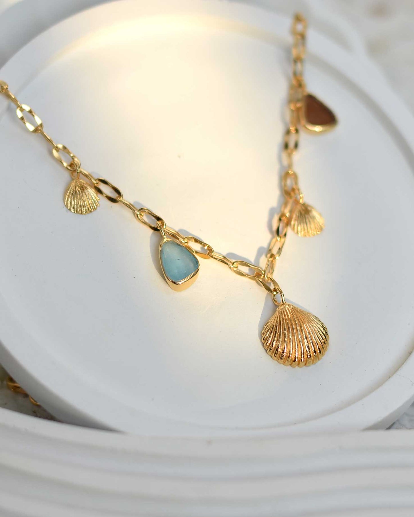 Ocean Queen Necklace (Gold Vermeil)