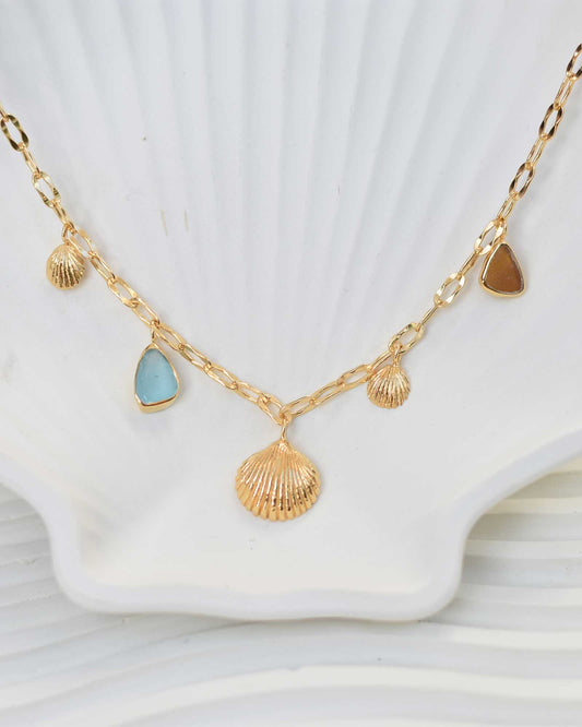 Ocean Queen Necklace (Gold Vermeil)