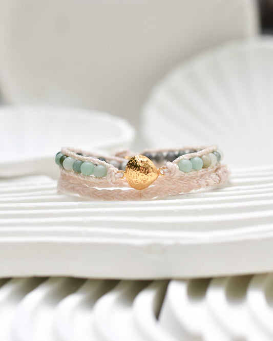 Aurea Shell Wrap Bracelet (24k gold-plated)