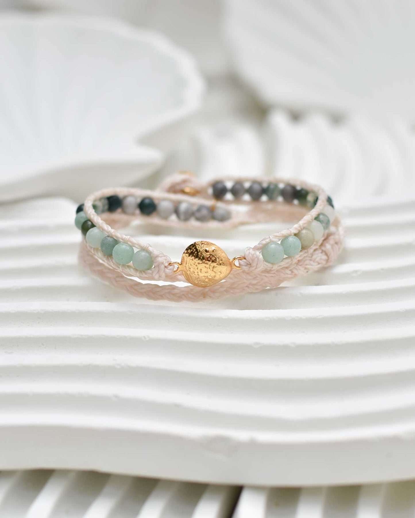 Aurea Shell Wrap Bracelet (24k gold-plated)