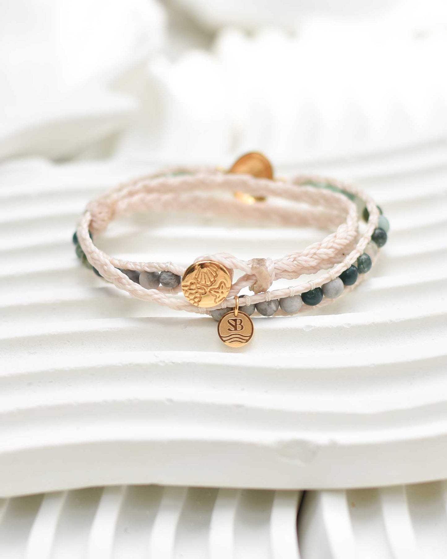 Aurea Shell Wrap Bracelet (24k gold-plated)