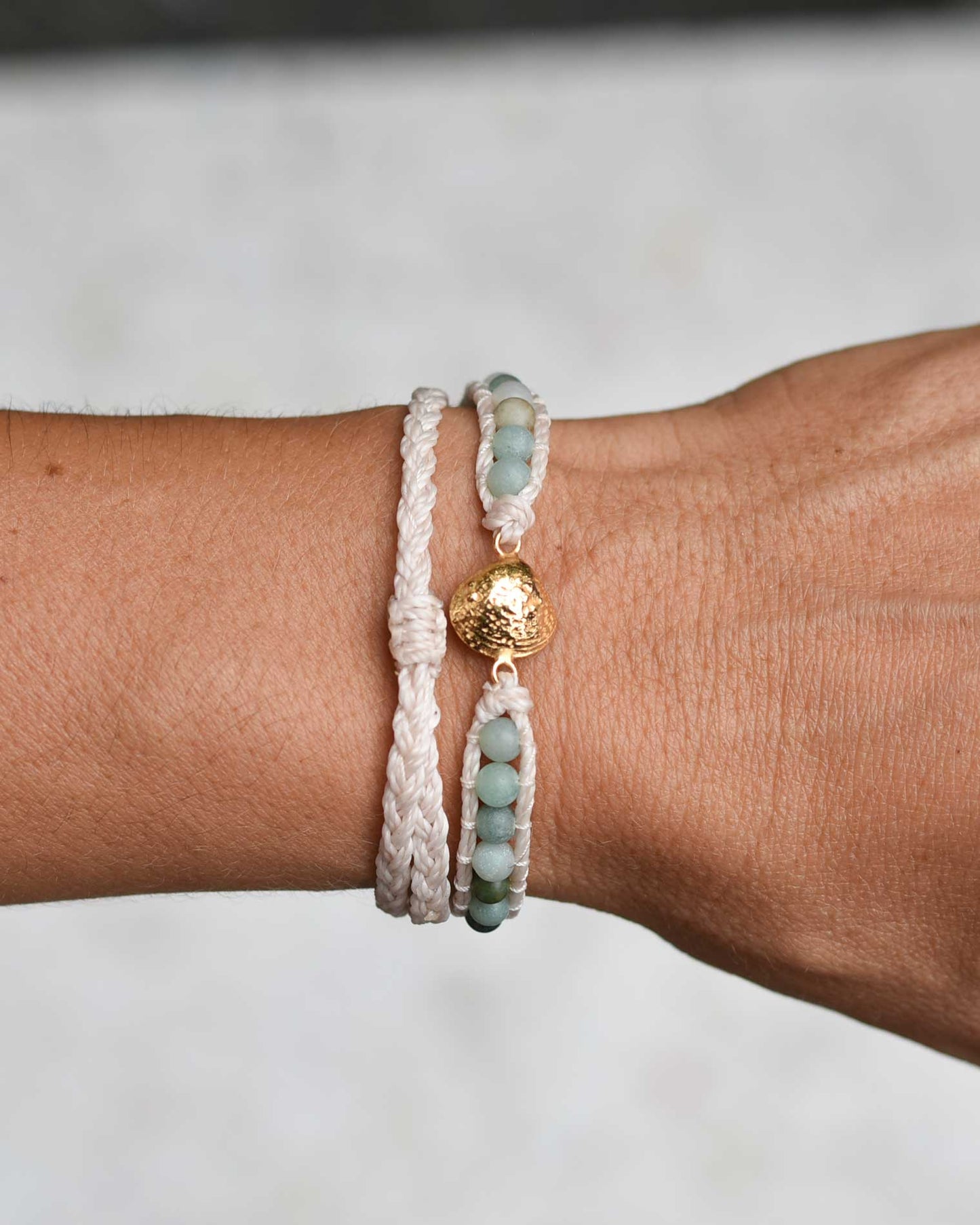 Aurea Shell Wrap Bracelet (24k gold-plated)