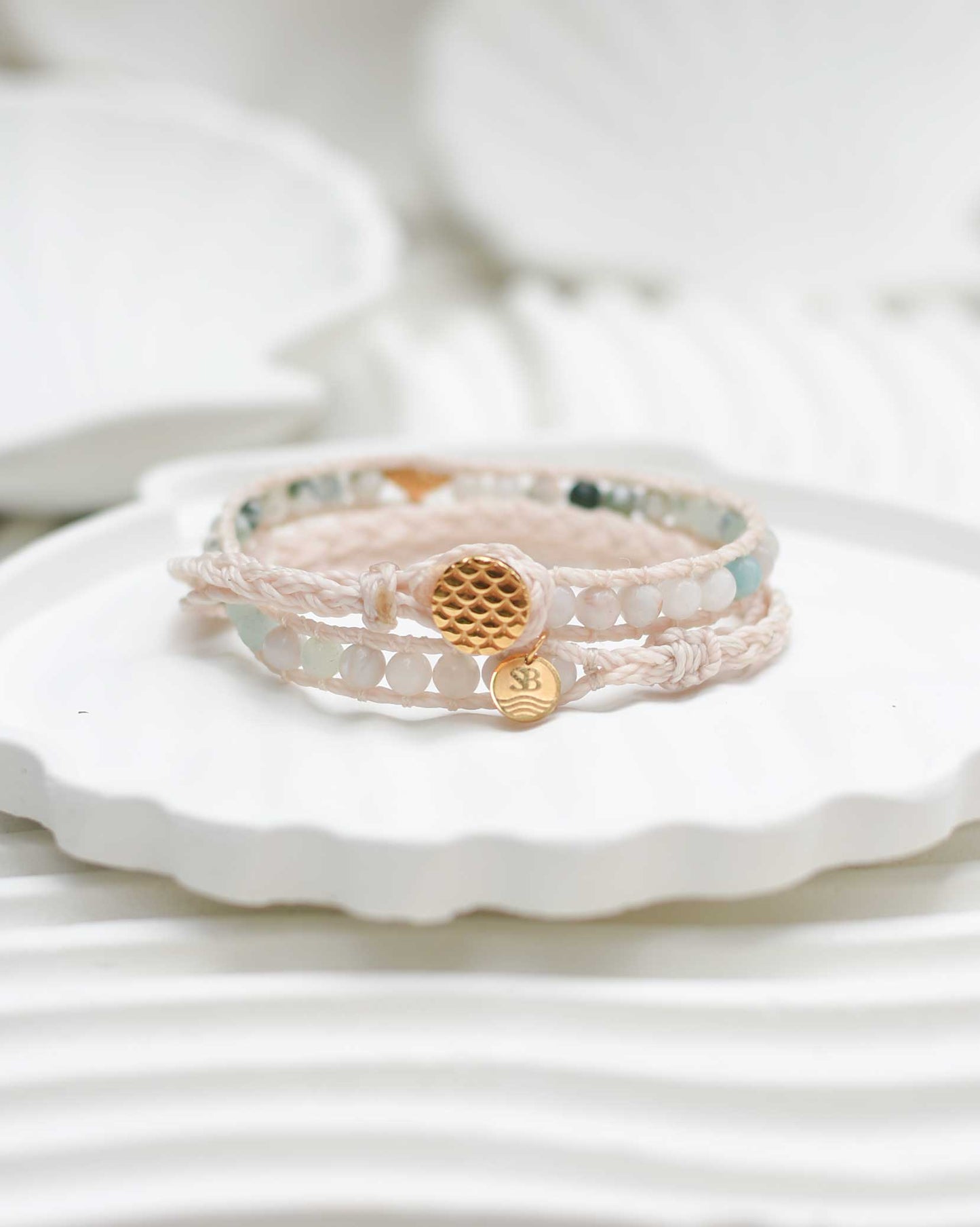 Ocean Wanderer Whale Tail Wrap Bracelet (24k gold vermeil)