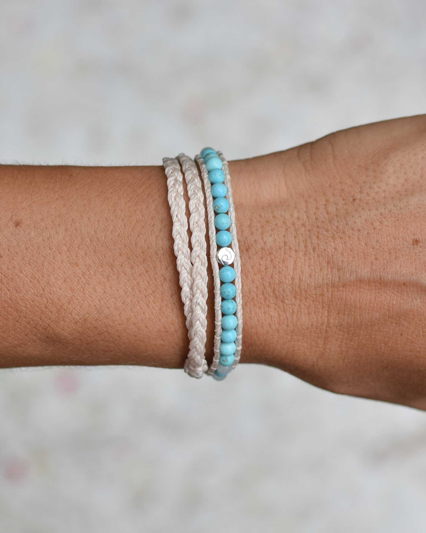 Azure Dreams Wave Bracelet (Sterling Silver)
